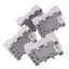 Used Lot of 4 Allen Bradley 700-HN125 Relay Sockets, 8-Pin Octal, 600V 10A, DIN Rail