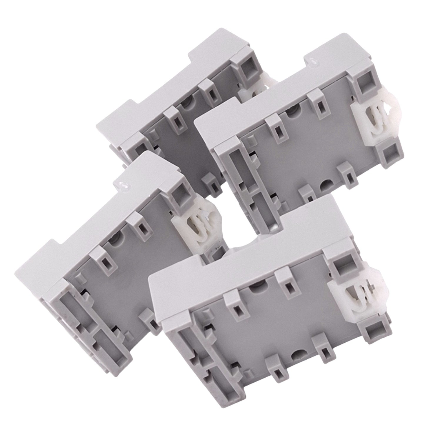 Used Lot of 4 Allen Bradley 700-HN125 Relay Sockets, 8-Pin Octal, 600V 10A, DIN Rail