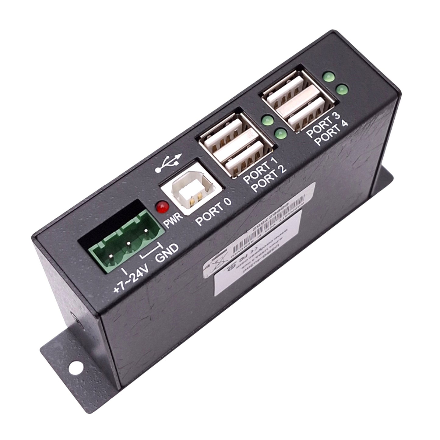 Used Coolgear USBG-4u2ml Powered USB Hub w/ Status LEDs, 4-Port USB, 7-24VDC