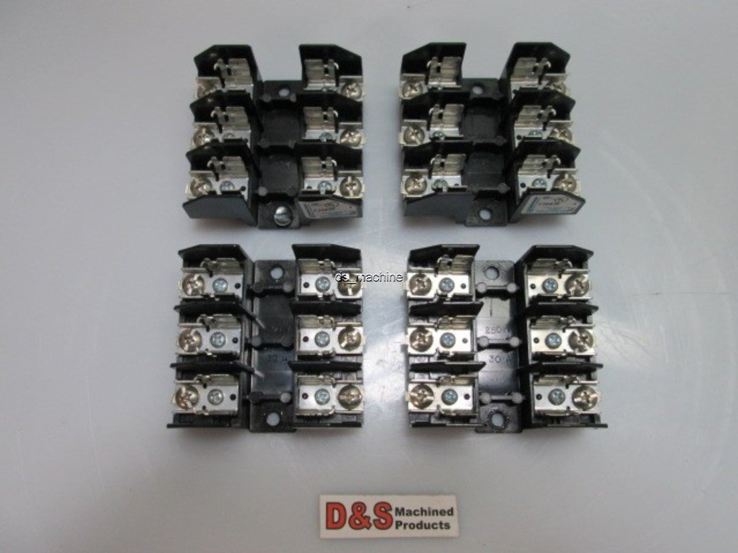 Used Lot of 4 Marathon F30A3S Fuse Holders 14x50.8mm