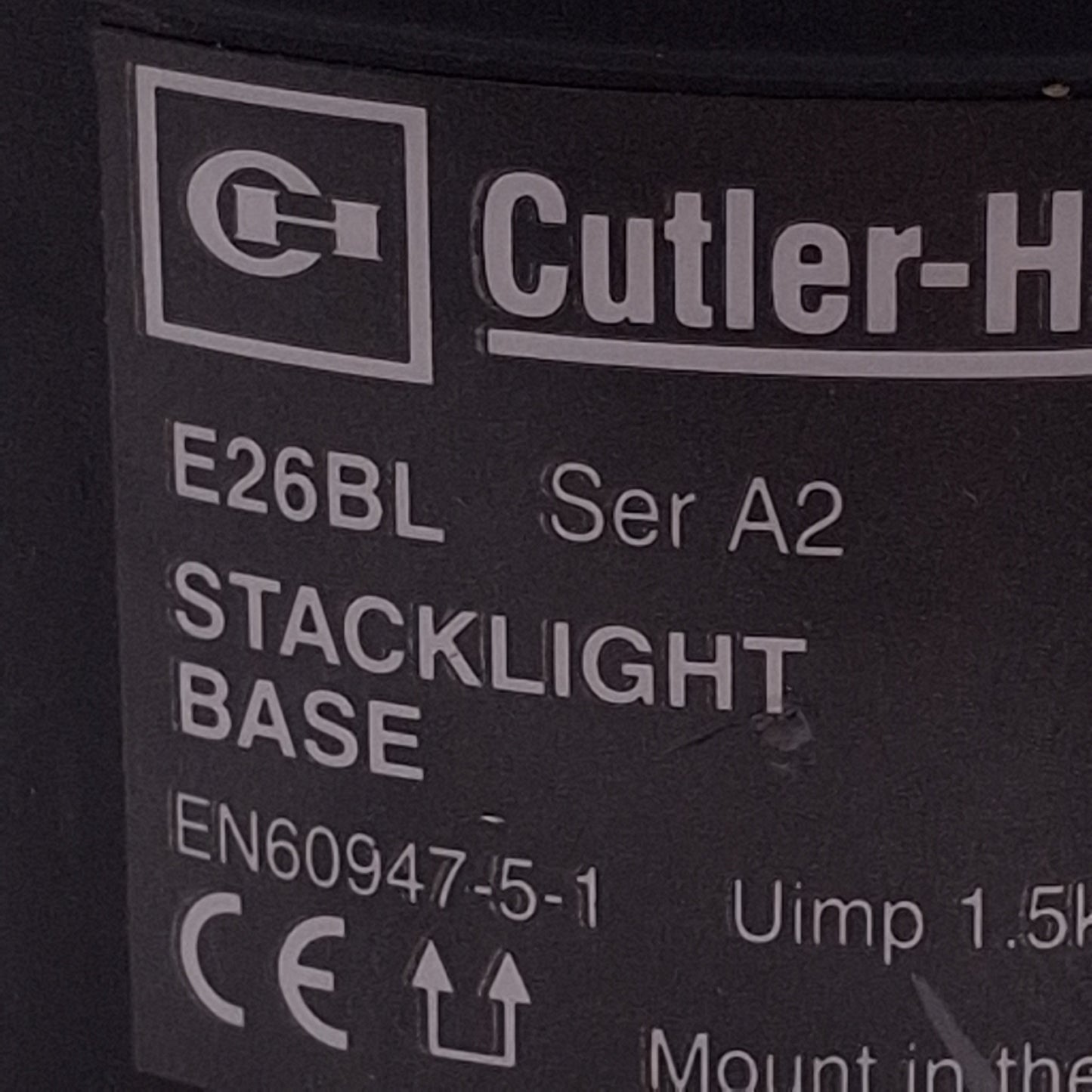Used Cutler-Hammer E26BL LED Stacklight Base Module, 12-240VAC/VDC, ø56mm