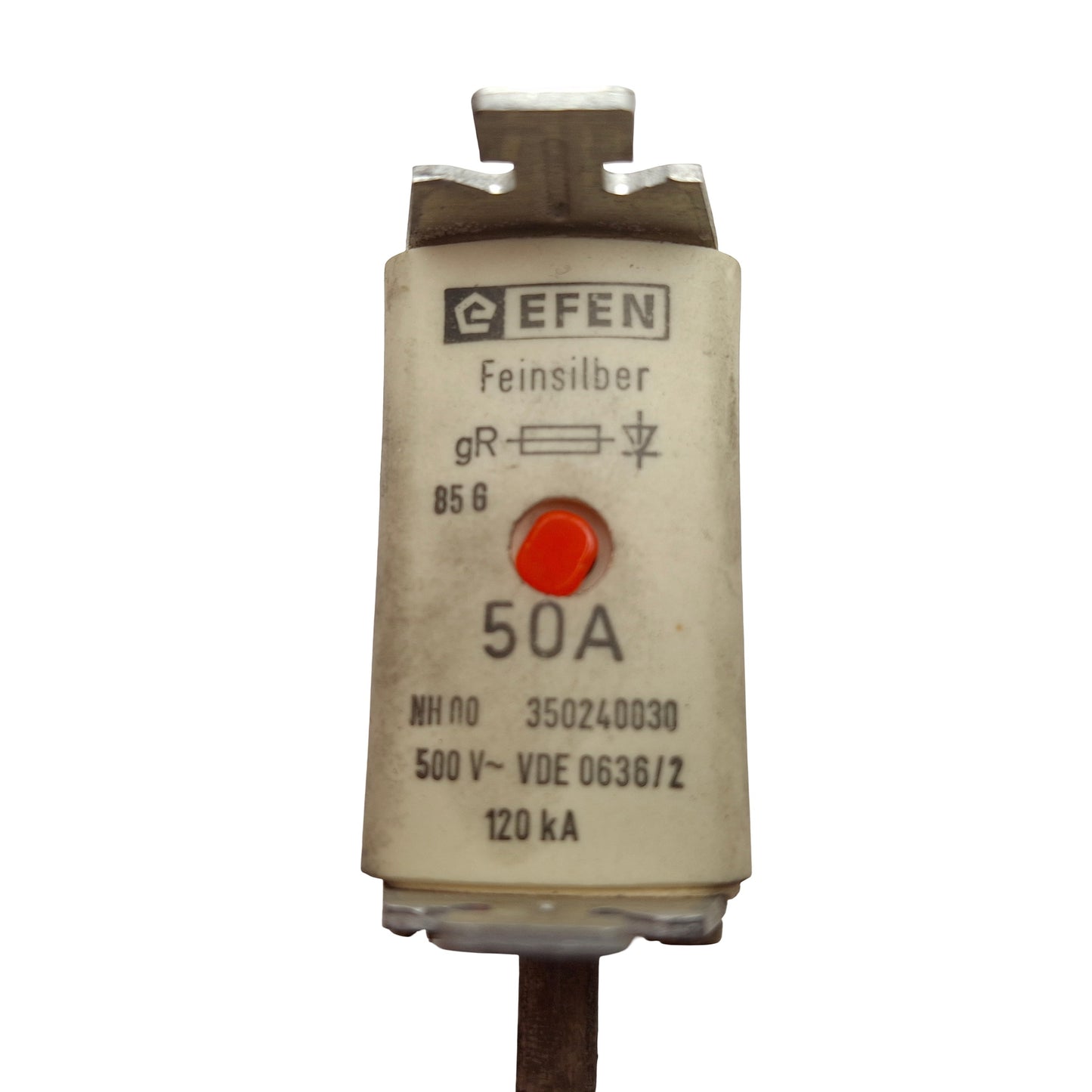 Used Lot of 3 Efen 350240030 Box Style Fuse, 50AMP, 500VAC, 440VDC