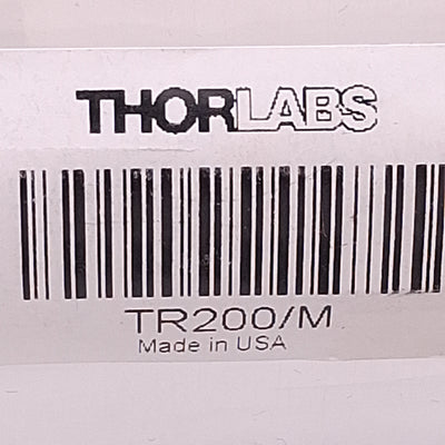 New Lot of 2 Thorlabs TR200/M Optical Post, ø12.7mm OD x 200mm L, M4 Set, M6 Tap, SS