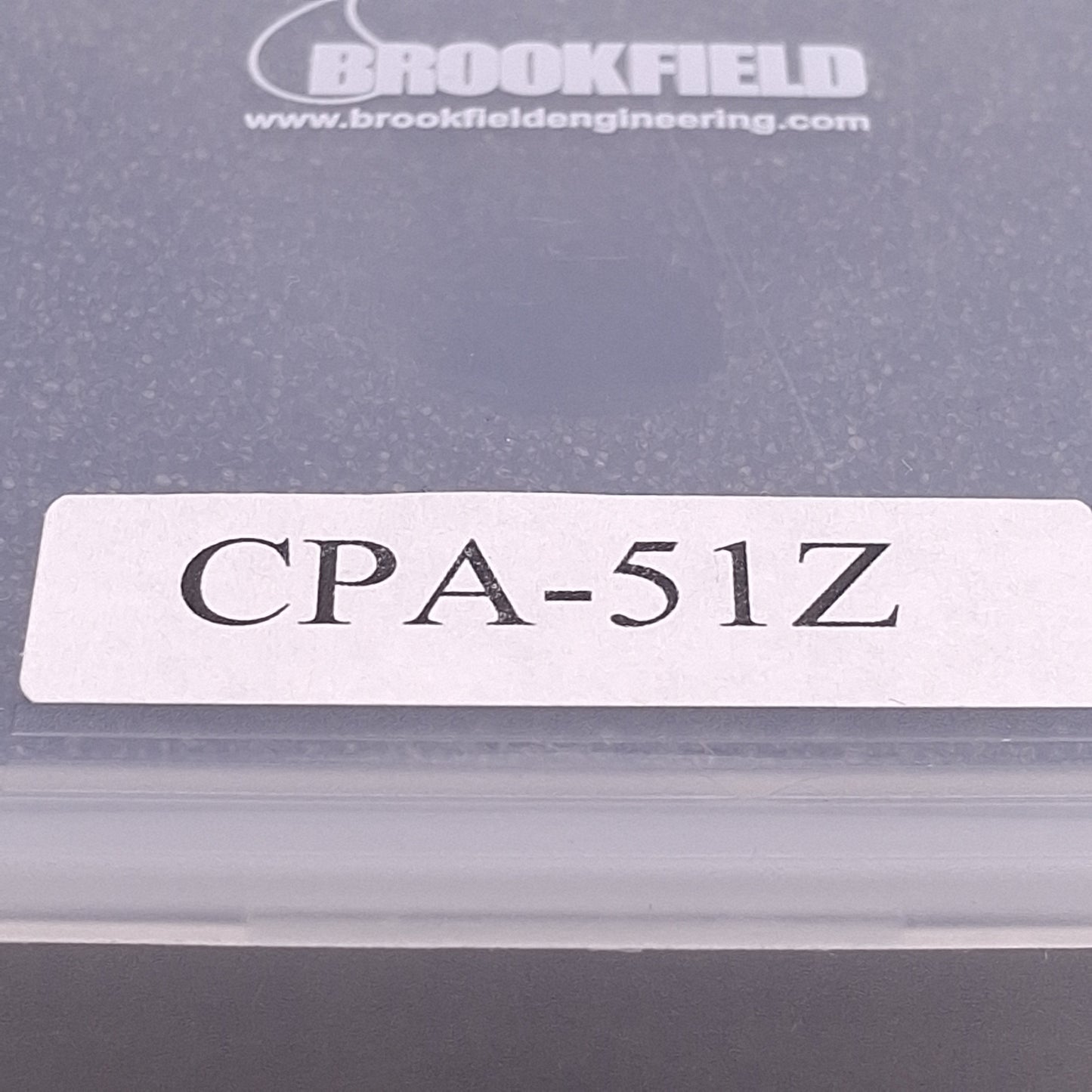 New Wells/Brookfield Metek CPA-51Z Spindle, 3.84N Shear, 0.5mL, 1.5°, 1.2cm Radius