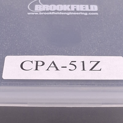 New Wells/Brookfield Metek CPA-51Z Spindle, 3.84N Shear, 0.5mL, 1.5°, 1.2cm Radius