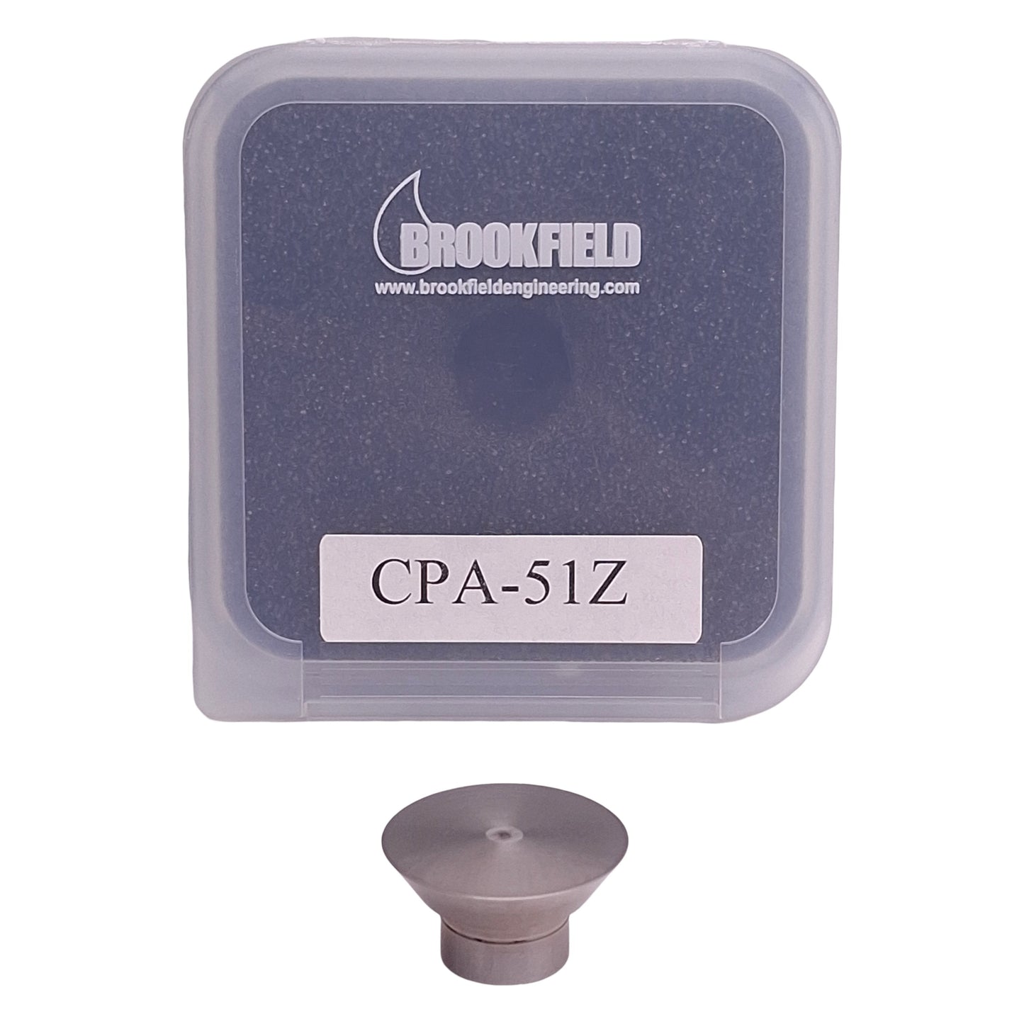 New Wells/Brookfield Metek CPA-51Z Spindle, 3.84N Shear, 0.5mL, 1.5°, 1.2cm Radius