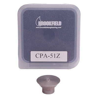 New Wells/Brookfield Metek CPA-51Z Spindle, 3.84N Shear, 0.5mL, 1.5°, 1.2cm Radius