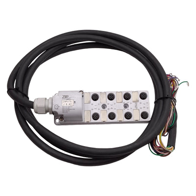 Used Automation Direct ZP-JBH85-2P-5 ZIPport Junction Block, M12 5-Pin, 48VDC 3A, 9ft