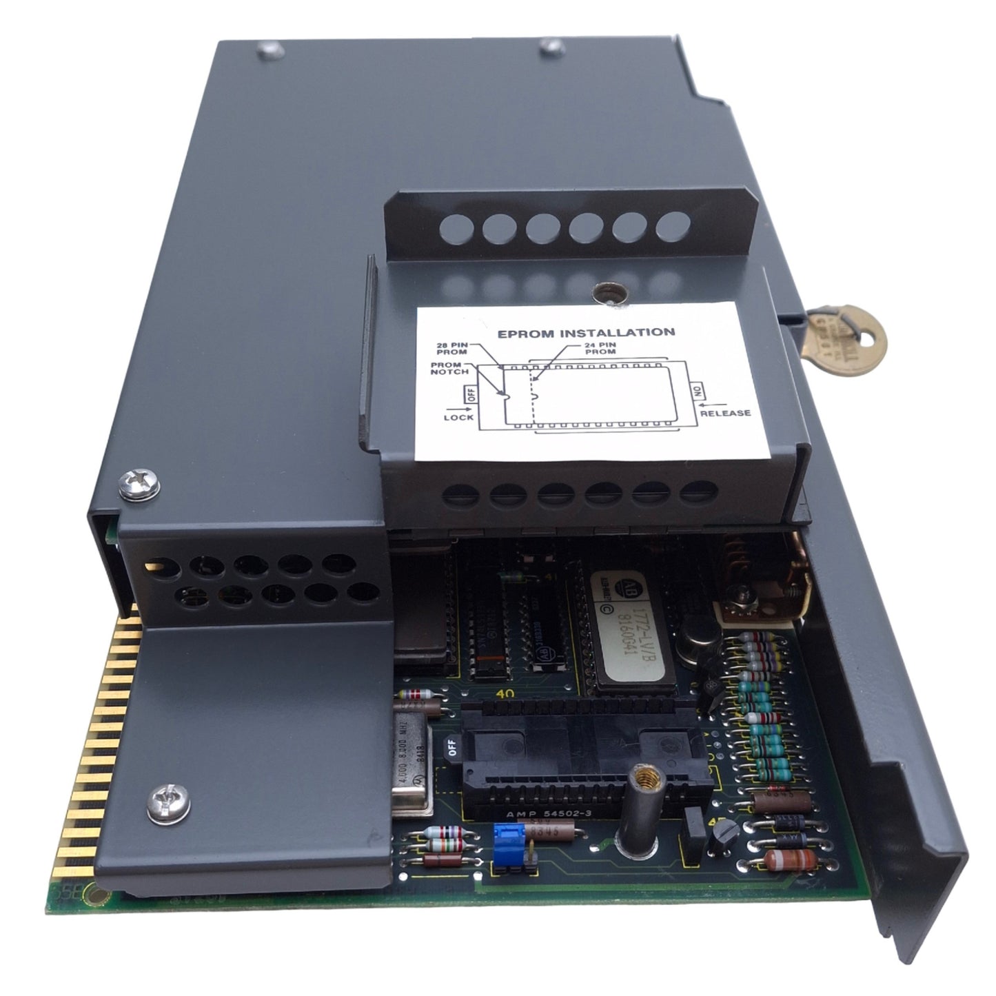 Used Allen Bradley 1771-LV Mini-PLC-2/15 Processor 2A, 2048 words, CMOS RAM