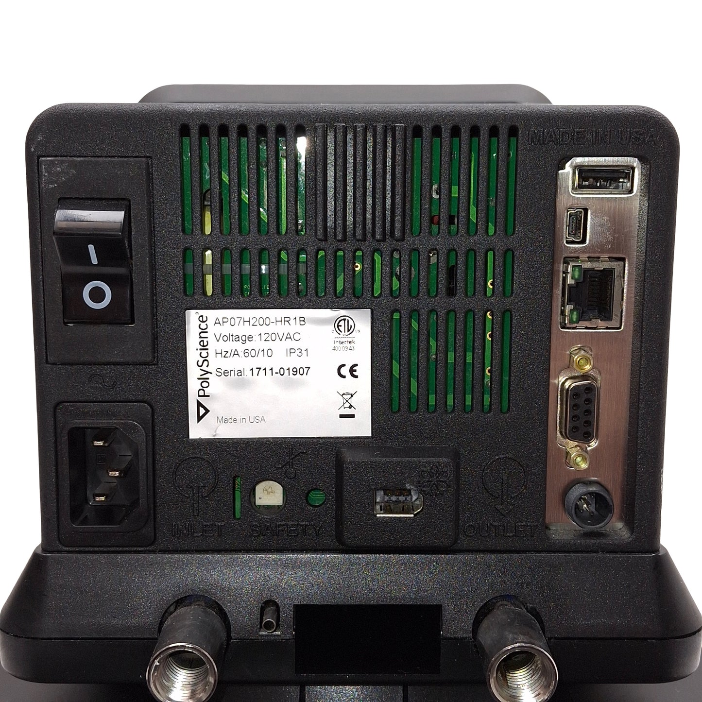 Used PolyScience AP07H200-HR1B Heated Circulating Bath 7-Liter, 200°C, 1/4NPT, 120VAC