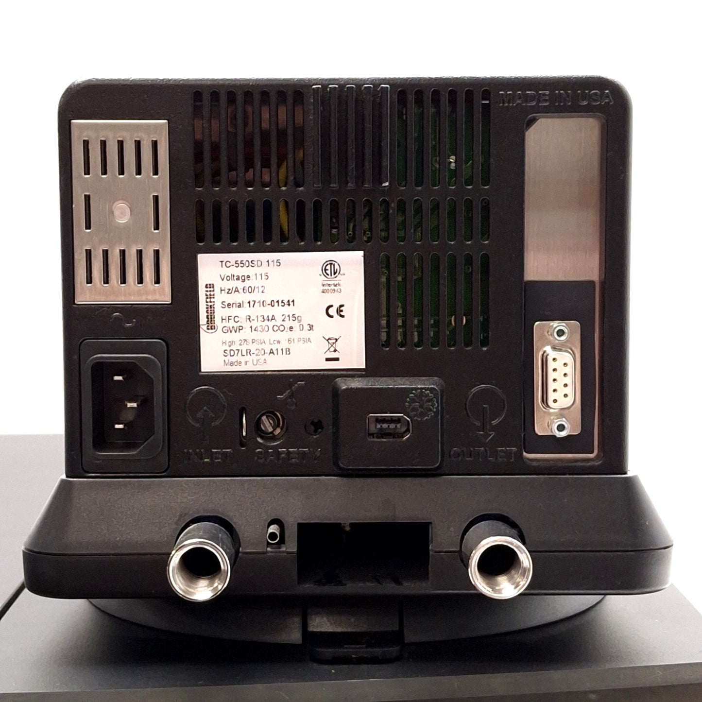 Used Brookfield TC-550SD-115 Heated/Chilled Circulating Bath, 7L, -20°C~170°C, 115VAC