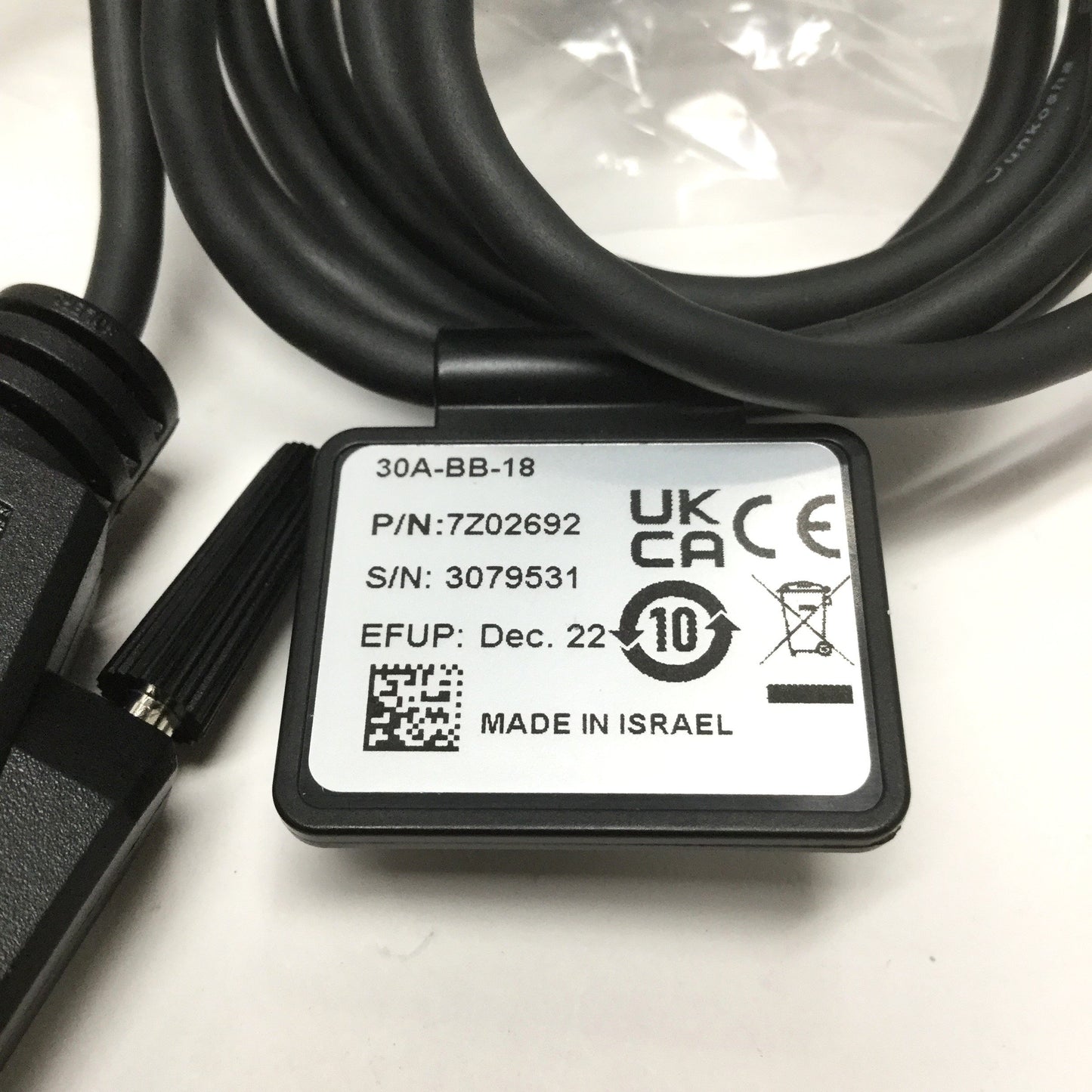Used Ophir 30A-BB-18 7Z02692 Laser Power Sensor Ø17.5mm Aperture, 0.19-20µm, 10mW-30W