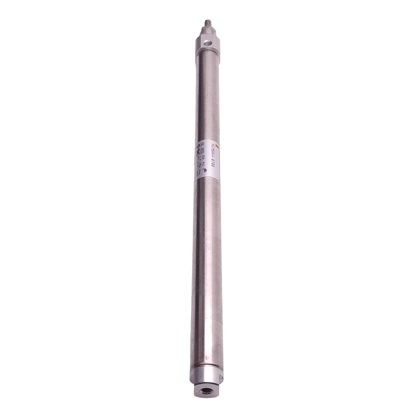 Used SMC NCMB044-0700 Pneumatic Cylinder, ø7/16in Bore, 7in Stroke, #10-32, 250psi