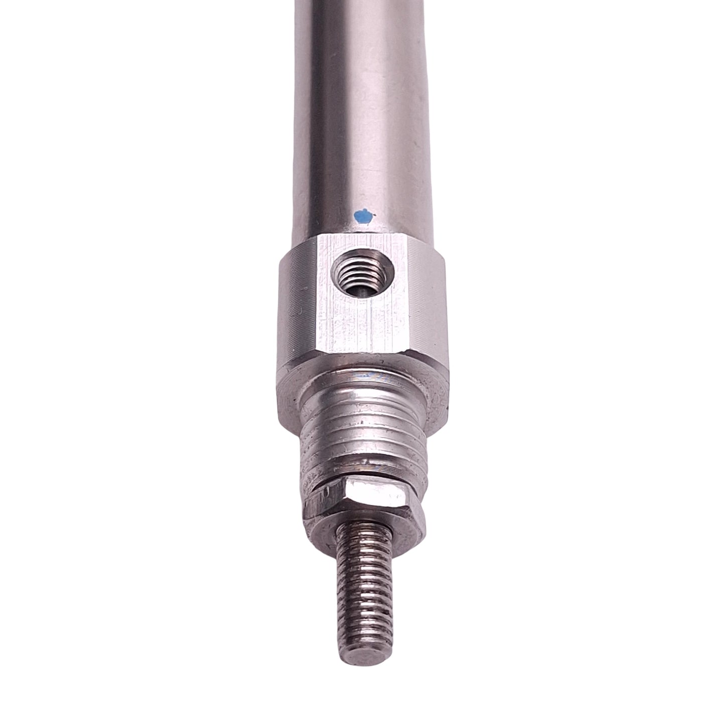 Used SMC NCMB044-0700 Pneumatic Cylinder, ø7/16in Bore, 7in Stroke, #10-32, 250psi
