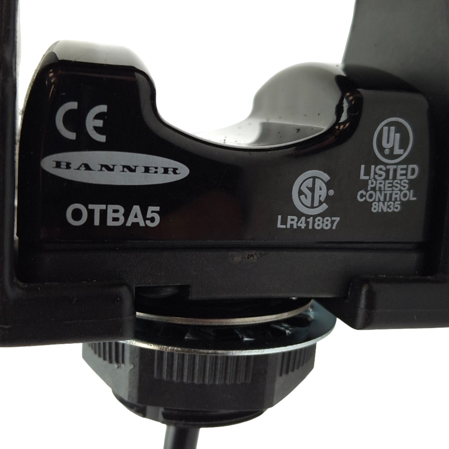 Used Banner OTBA5 Opto-Touch Optical Button Switch, Momentary Action SPDT, 120VAC