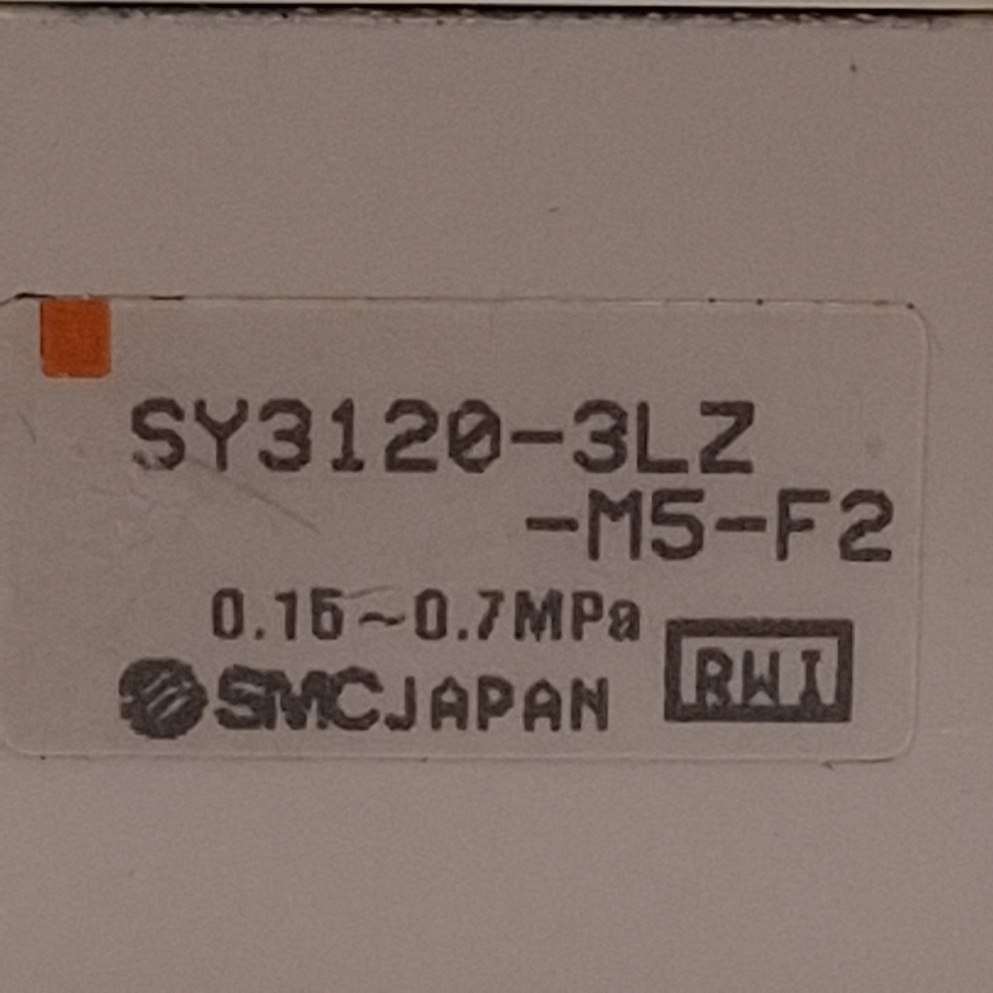 Used SMC SY3120-3LZ-M5-F2 Solenoid Valve, 2-Position Single, 0.7MPa, M5, 110VAC Coil