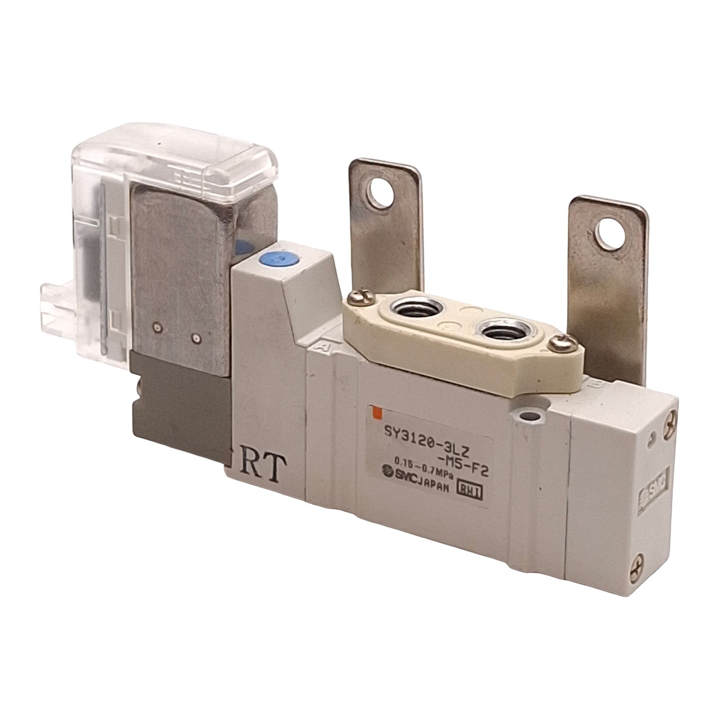 Used SMC SY3120-3LZ-M5-F2 Solenoid Valve, 2-Position Single, 0.7MPa, M5, 110VAC Coil