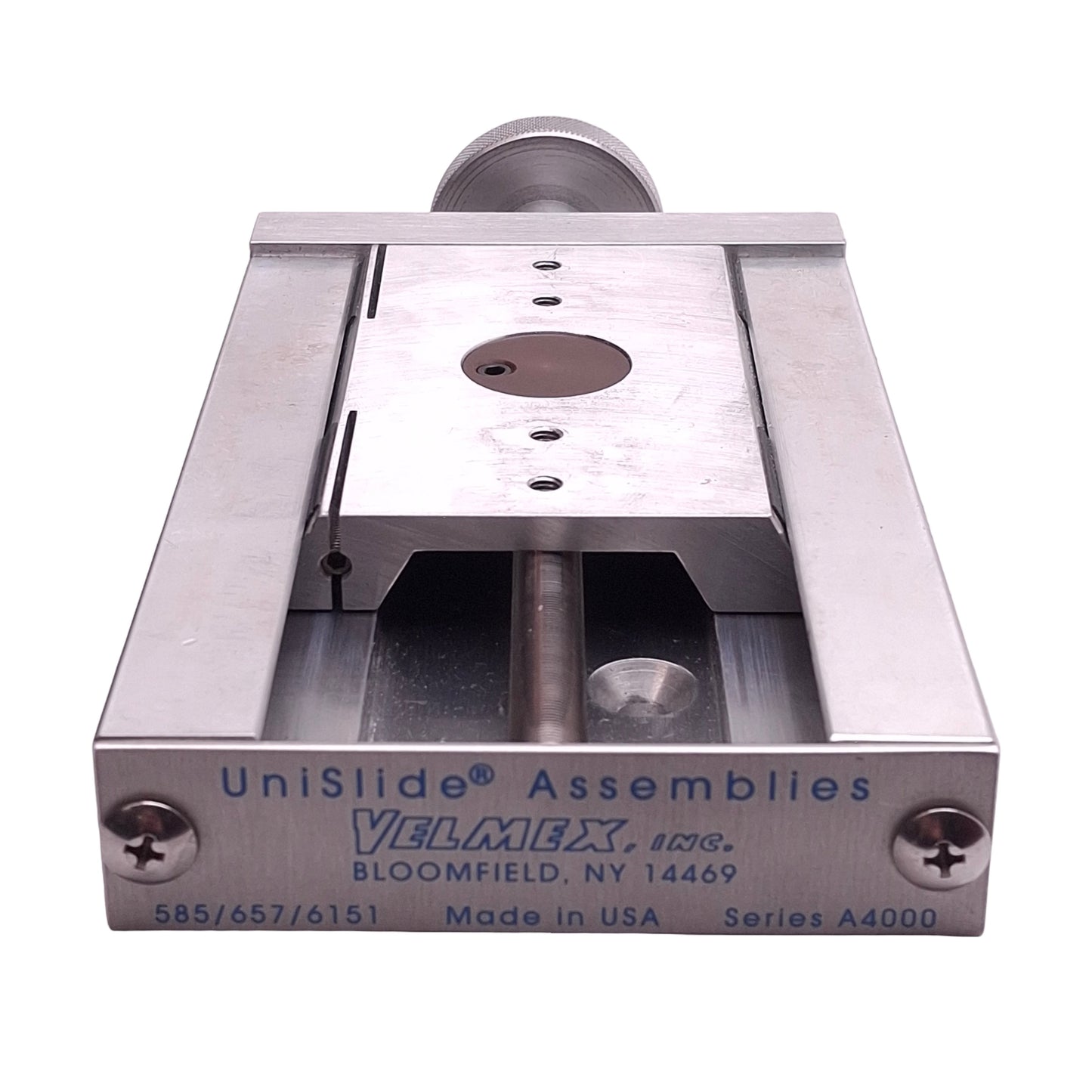 Used Velmex A4006C-S4 Manual Linear Unislide Assembly, 0.025in Lead, 2in Travel