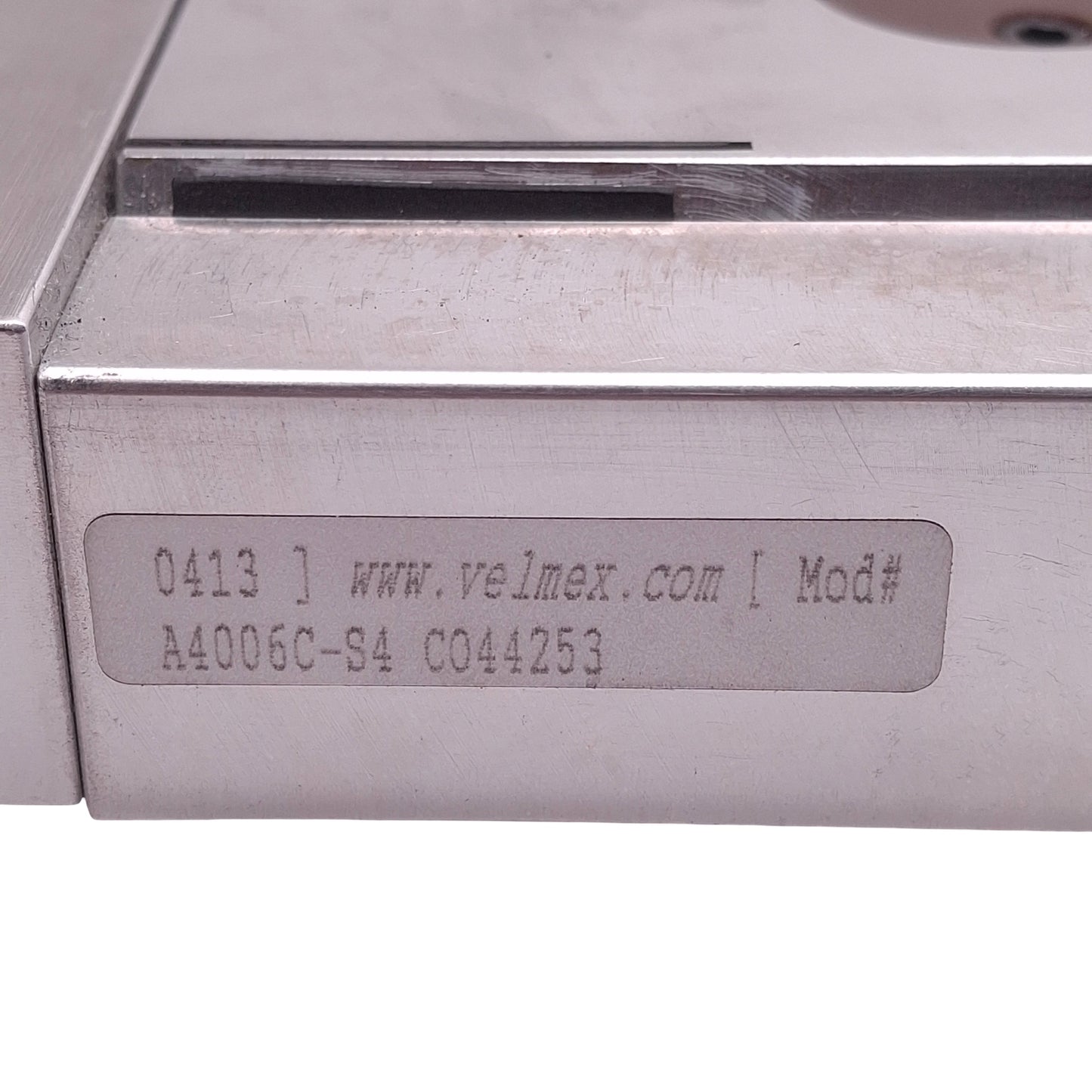 Used Velmex A4006C-S4 Manual Linear Unislide Assembly, 0.025in Lead, 2in Travel