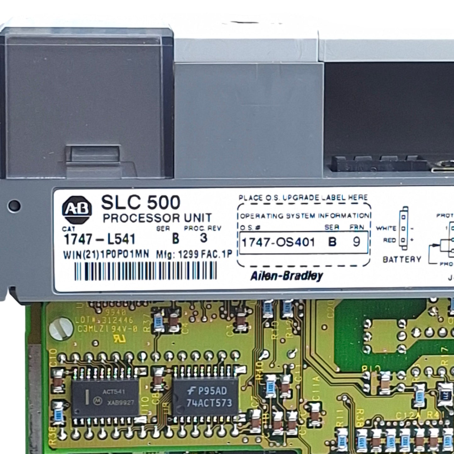 Used Allen Bradley 1747-L541 Ser B Rev 3 SLC 500 5/04 PLC Processor RS-232 *No Key*