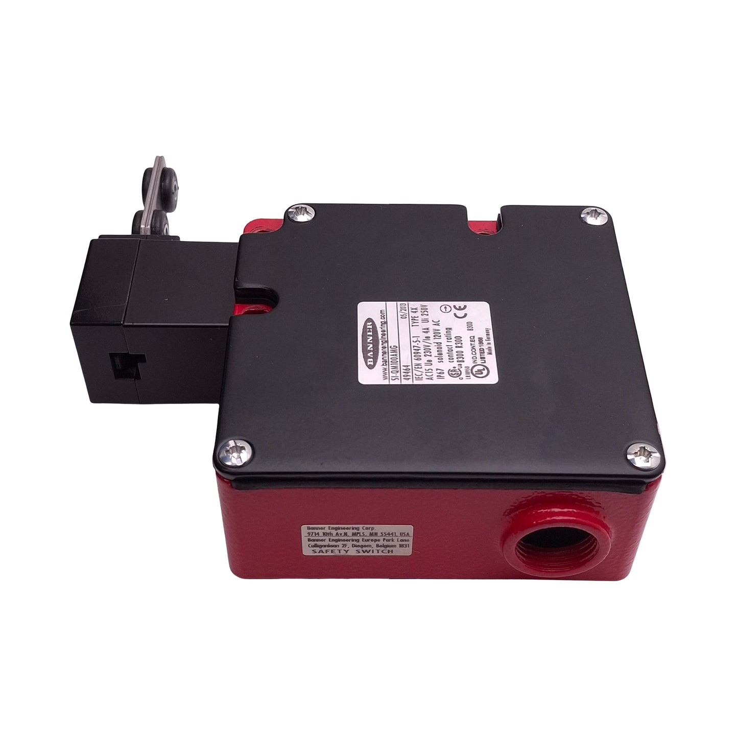 Used Banner SI-QM100AMG Safety Locking Switch, 1NC/1NO, 4A 250VAC, M20 x 1.5