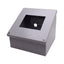Used Hoffman C8C8 Steel Consolet Enclosure, Sloped Cover, 8" x 8" x 7.09" *w/ Holes*
