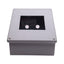 Used Hoffman C8C8 Steel Consolet Enclosure, Sloped Cover, 8" x 8" x 7.09" *w/ Holes*