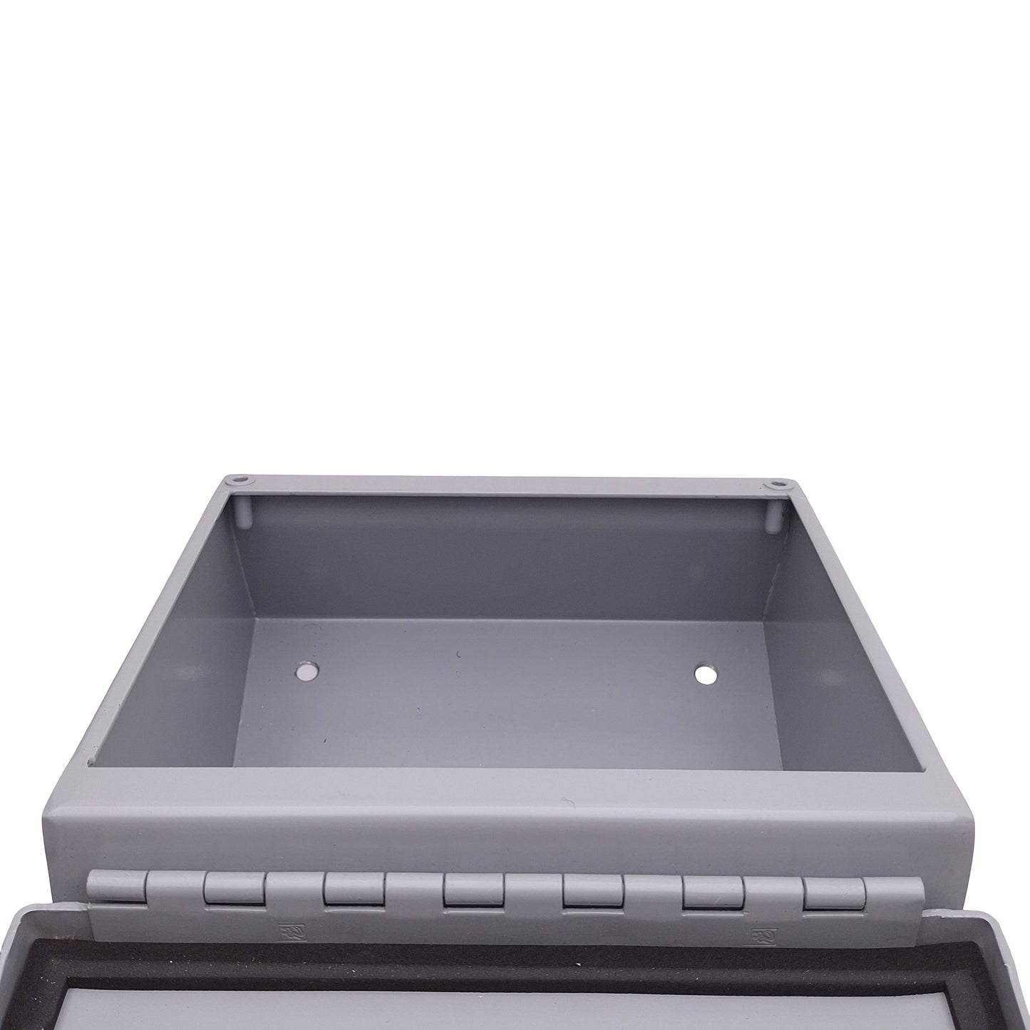 Used Hoffman C8C8 Steel Consolet Enclosure, Sloped Cover, 8" x 8" x 7.09" *w/ Holes*