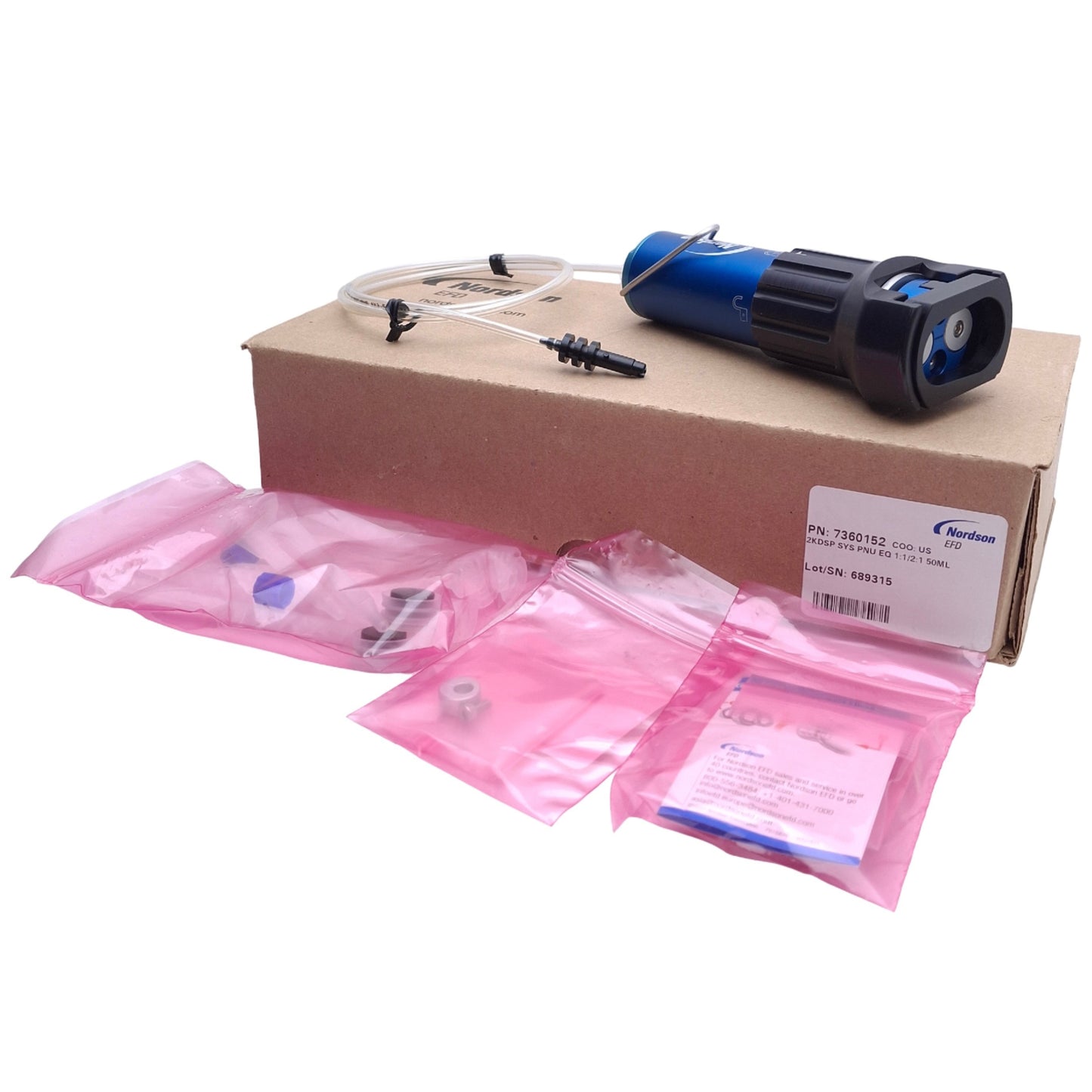 New Nordson EFD 7360152 Equalizer 2K Dispensing Tool 0-100psi, 50mL 1:1 and 2:1