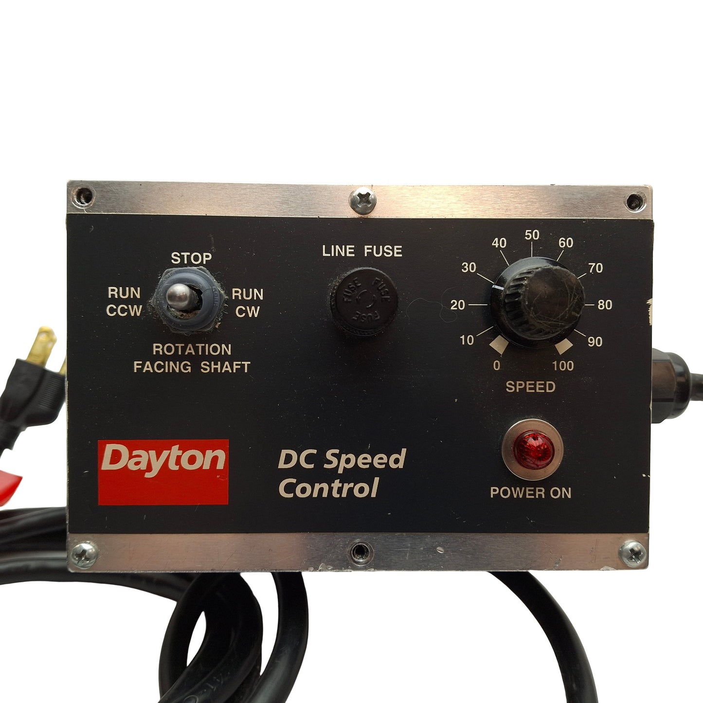 Used Dayton 1F800 Speed Controller, 120VAC Input, 90VDC Output, 9 Foot Cord
