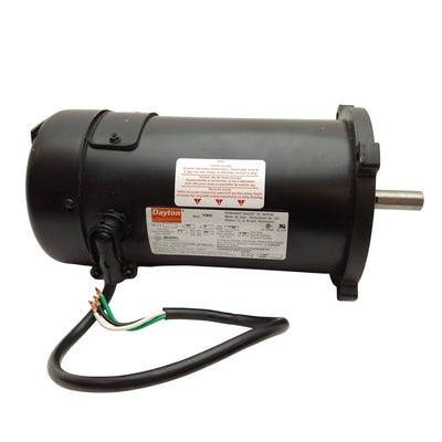 Used Dayton 1F800 DC Motor, 1/2 Horsepower, 90VDC, 1725RPM Base Speed, 56C Frame