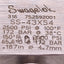 Used Swagelok SS-43XS4 Ball Valve, 1/4in Swagelok, 0.9Cv, 2500psi, *Missing Nuts*