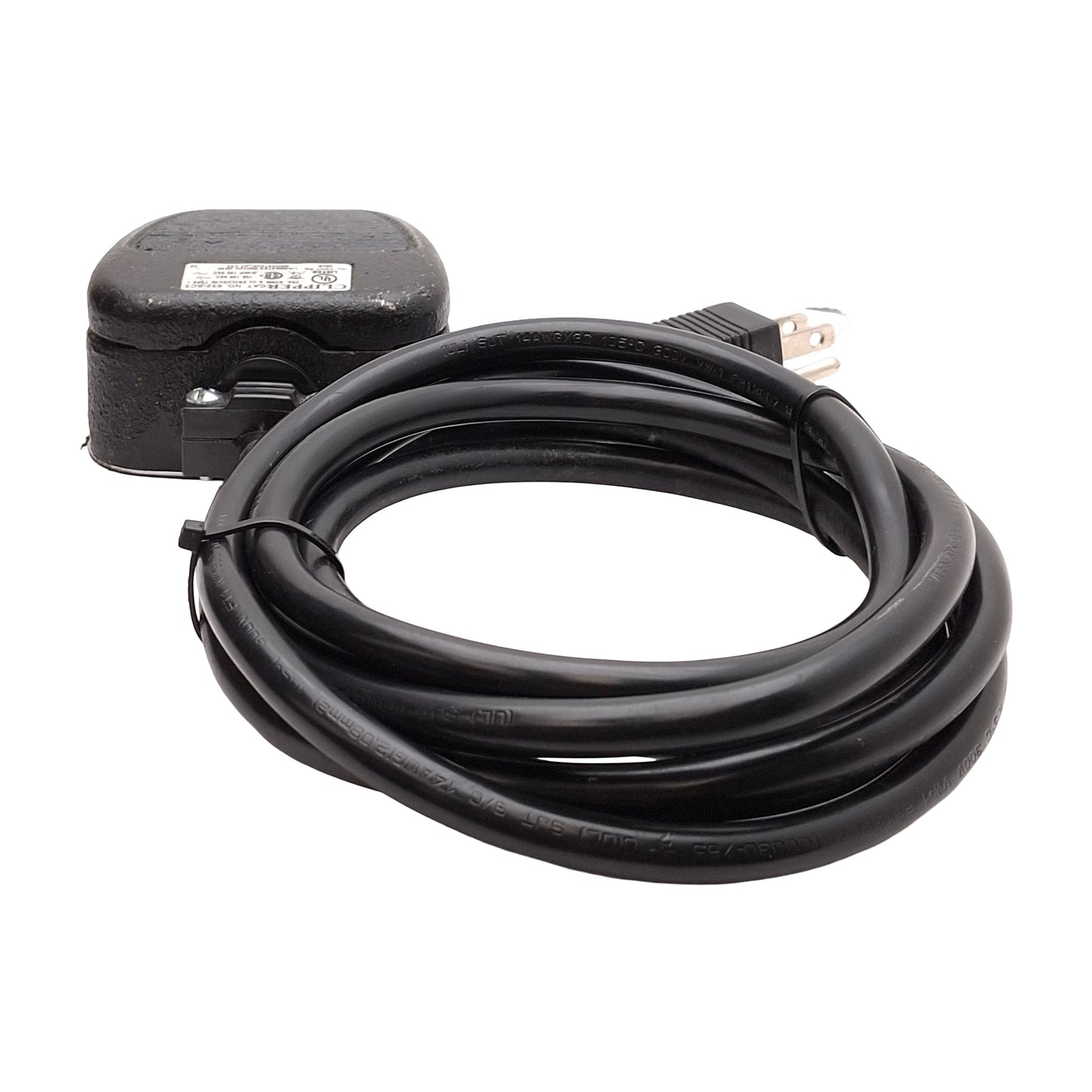 Used Linemaster 632-SC3 Clipper Foot Switch SPST-NO, 3/4HP 15A 125VAC, NEMA 5-15, 8ft