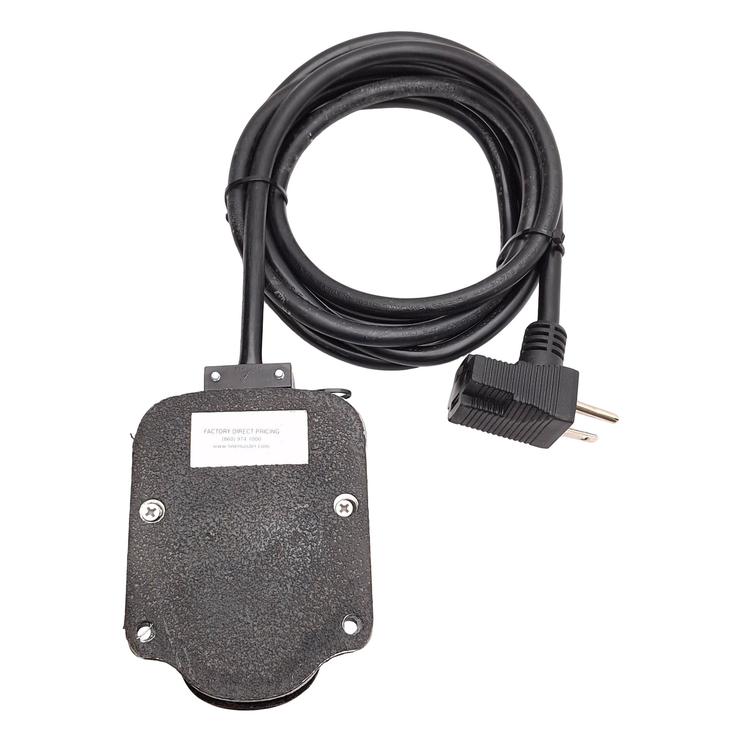 Used Linemaster 632-SC3 Clipper Foot Switch SPST-NO, 3/4HP 15A 125VAC, NEMA 5-15, 8ft