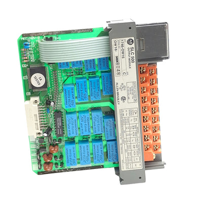 Used Allen Bradley 1746-OW16 SLC500 Series PLC I/O Relay Output Module, 16-Point