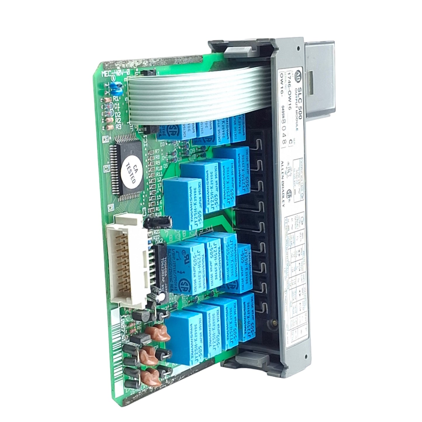 Used Allen Bradley 1746-OW16 SLC500 Series PLC I/O Relay Output Module, 16-Point