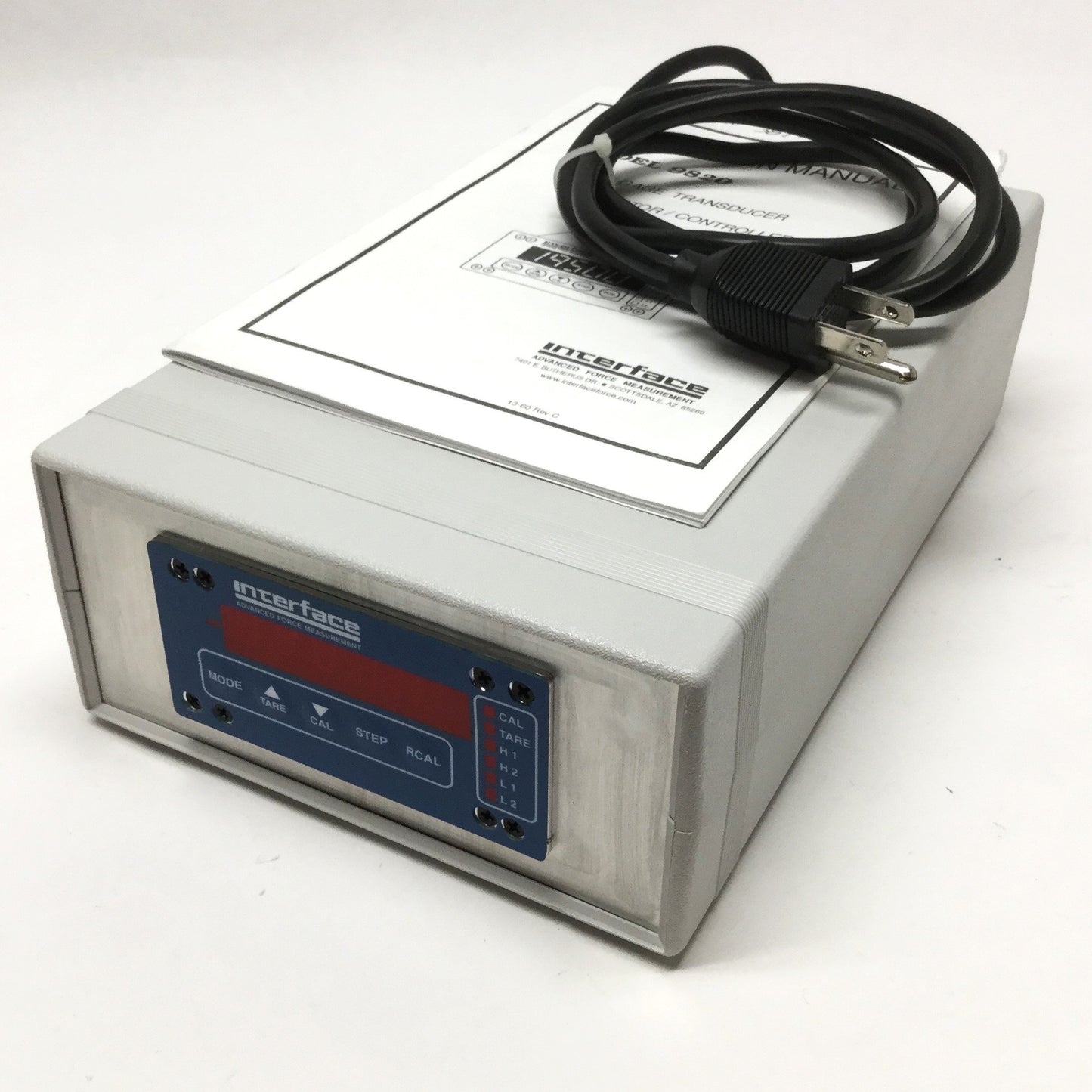 Used Interface 9820 Low Level Strain Gauge Transducer Digital Indicator, ±50mV Signal