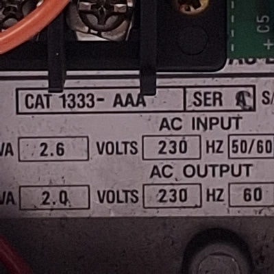 Used Allen Bradley 1333-AAA Frequency AC Drive, 230VAC 6.5A In, 230VAC 5A Out
