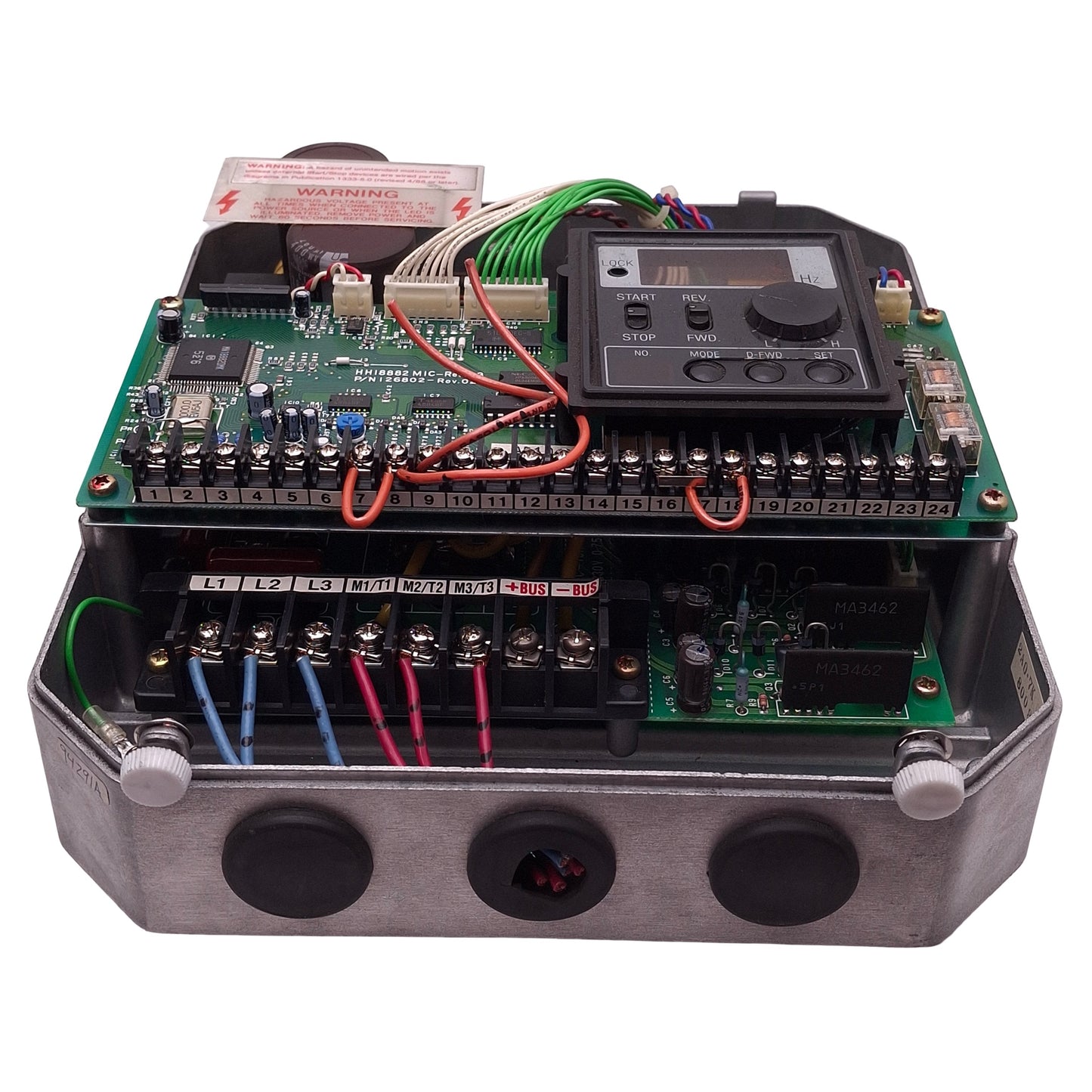 Used Allen Bradley 1333-AAA Frequency AC Drive, 230VAC 6.5A In, 230VAC 5A Out