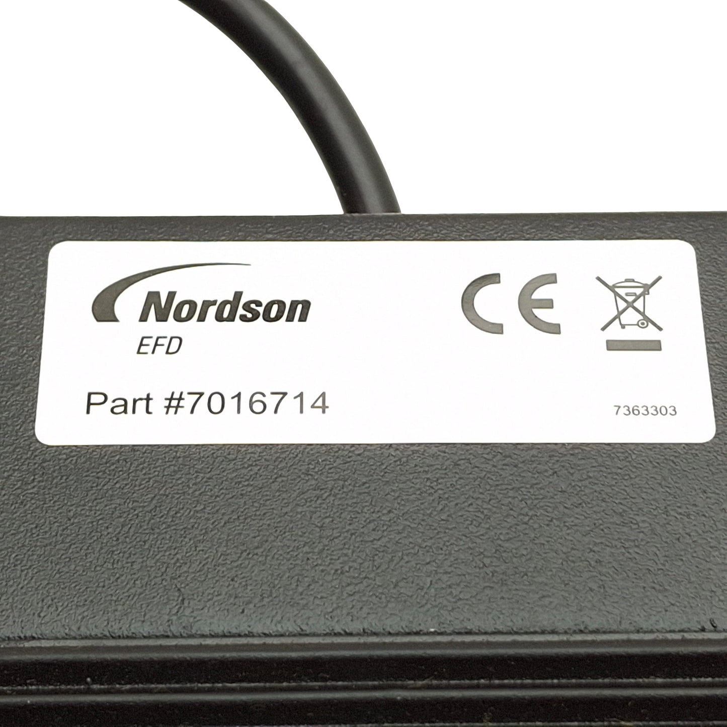 Used Nordson EFD 7016714 Foot Pedal Switch For Fluid Dispenser Valve 7040 7ft Cable