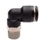 Used Lot of 10 Pisco PL12-03T Elbow Fitting, 90°, 1.0MPa, ø12mm One-Touch, R3/8 Male