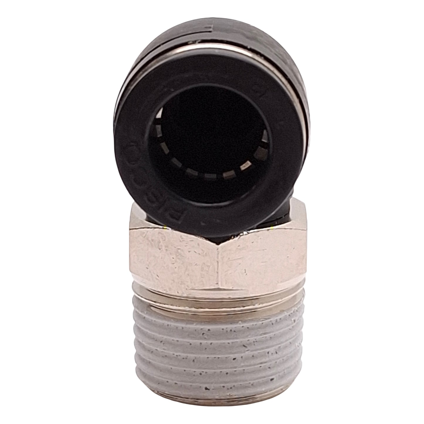 Used Lot of 10 Pisco PL12-04T Elbow Fitting, 90°, 1.0MPa, ø12mm One-Touch, R1/2 Male