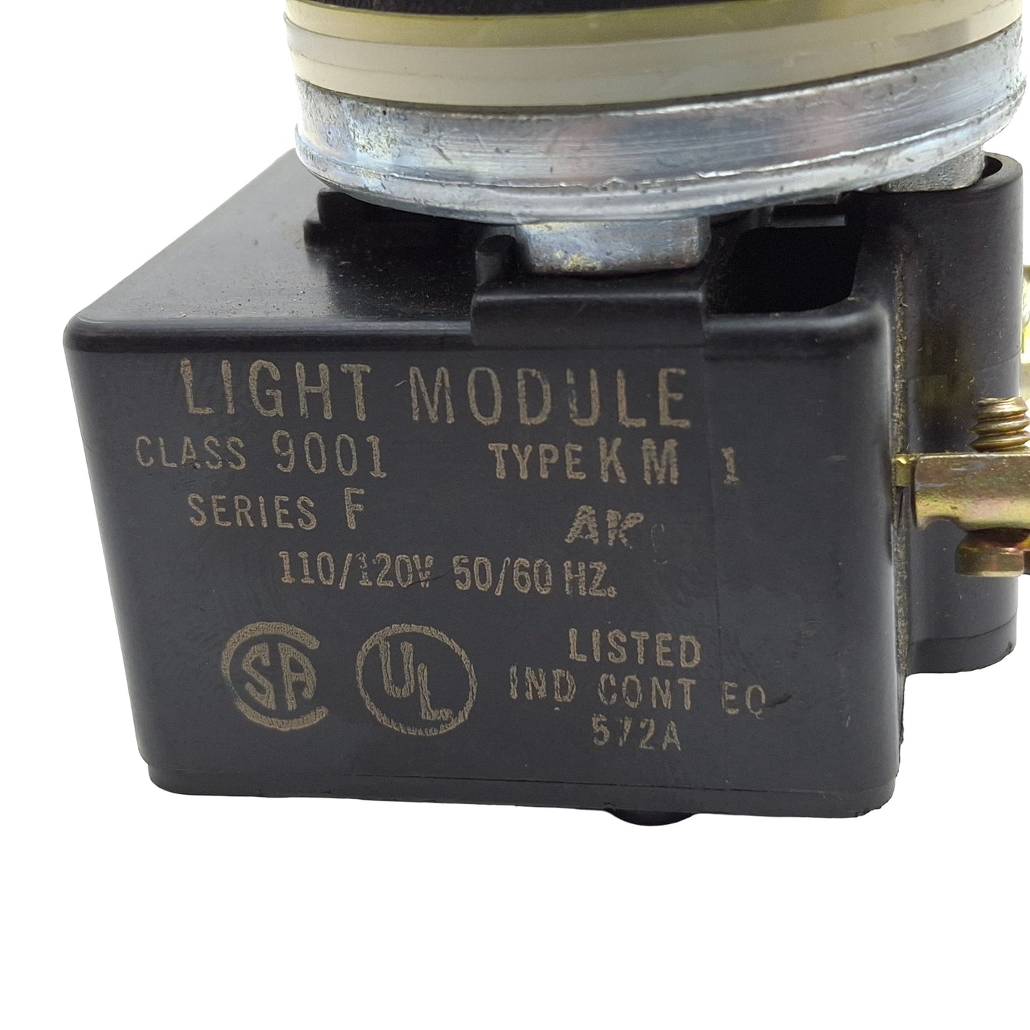 Used Square D 9001KM1 Pilot Light, Red Dome, ø30mm, 50/60Hz, 110-120VAC