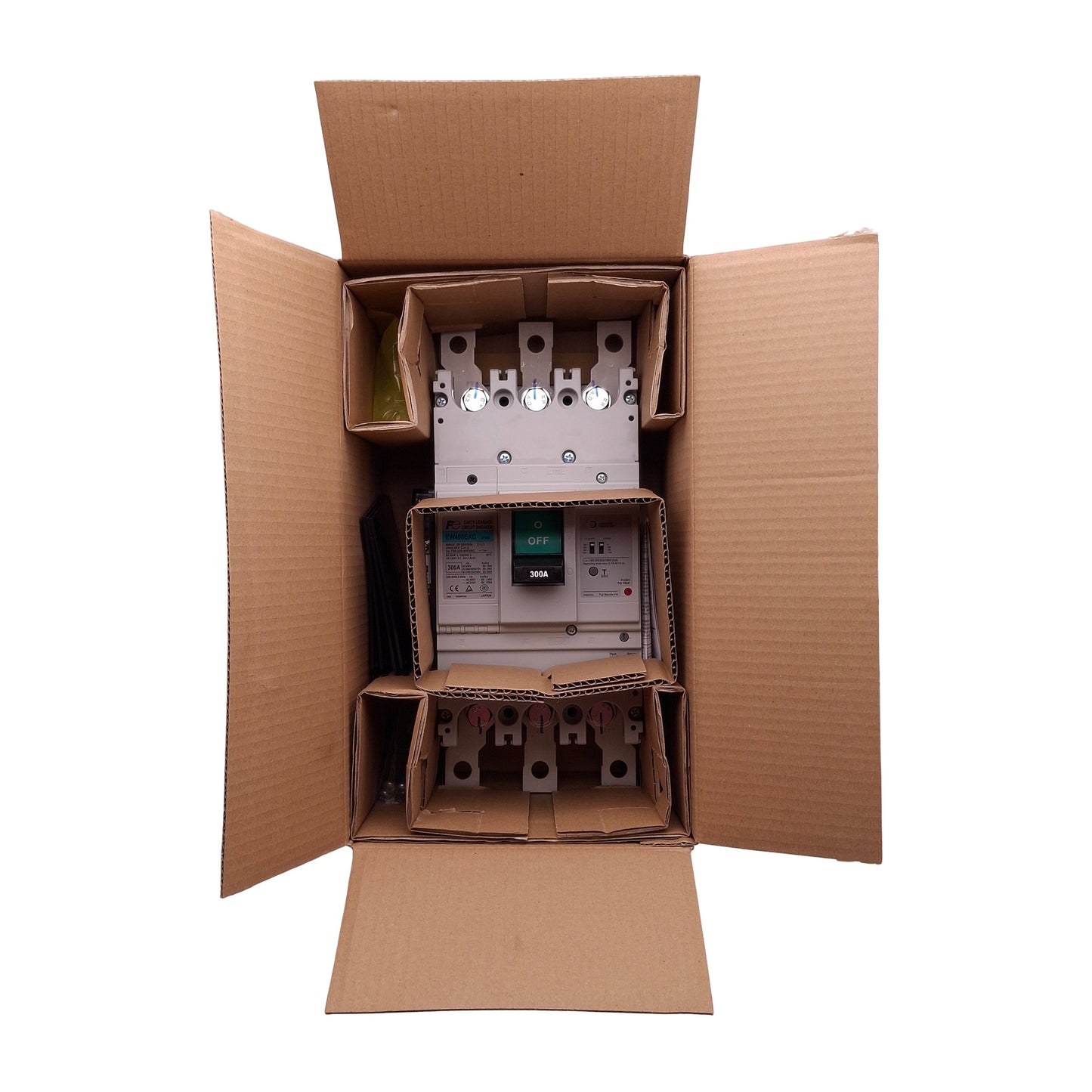 New Fuji Electric EW400EAG-3P300K Earth Leakage Circuit Breaker, 3P, 300A 100/400VAC