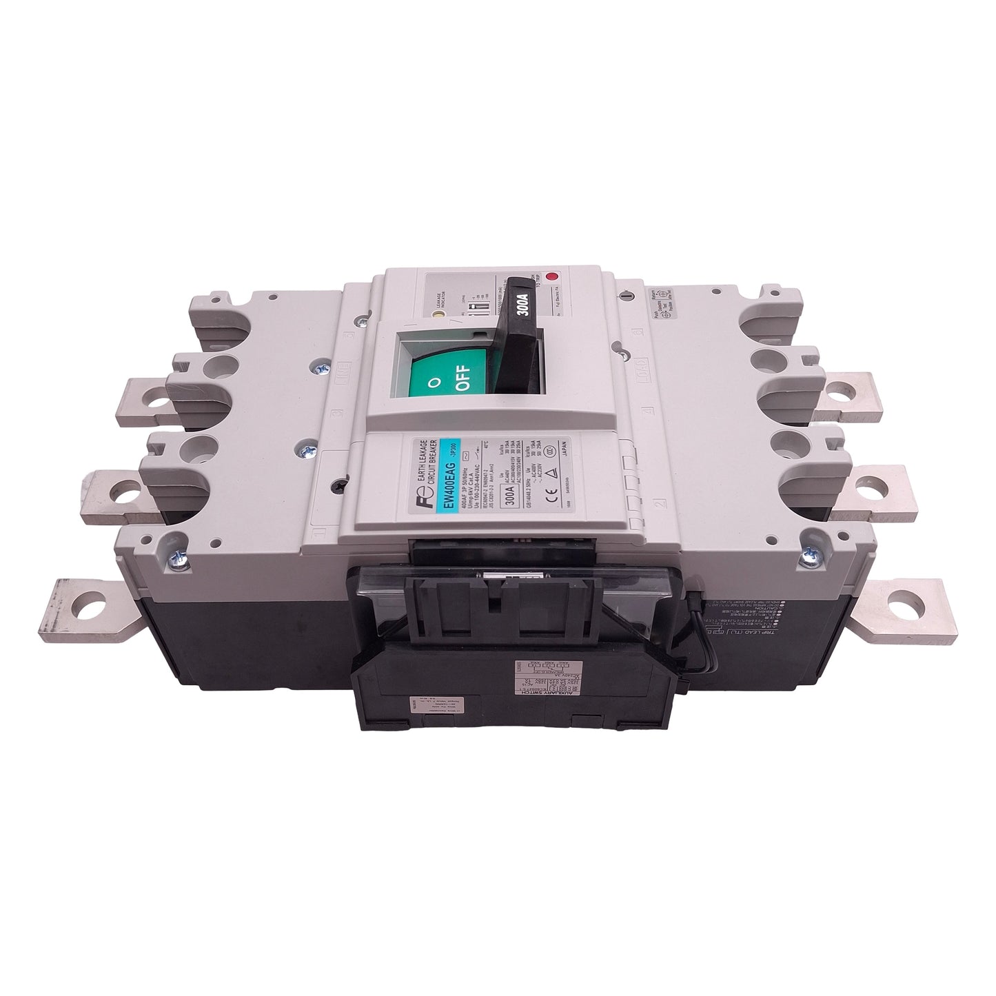 New Fuji Electric EW400EAG-3P300K Earth Leakage Circuit Breaker, 3P, 300A 100/400VAC