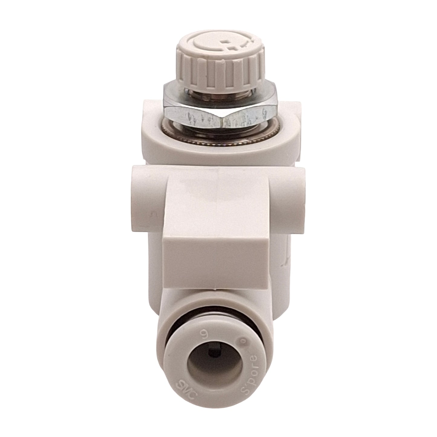 New – Open box Lot of 2 SMC AS3002F-06 Speed Control Fitting, 0.1-1.0MPa, ø6mm One-Touch