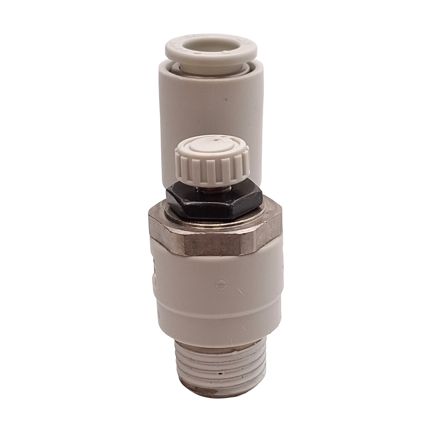 Used Lot of 3 SMC AS2311F-02-08S Flow Control Fitting, 1.0MPa, ø8mm One-Touch, R1/4