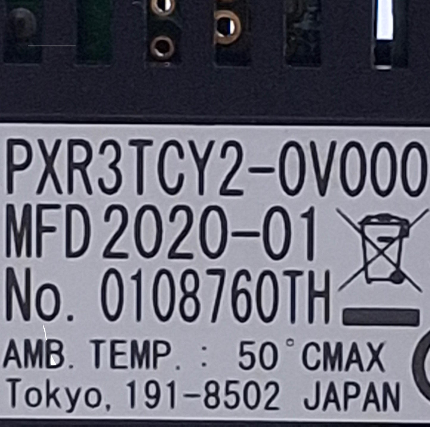 Used Fuji Electric PXR3TCY2-0V000 Digital Thermostat 100VAC-240VAC, SSR/SSC, 24x48mm