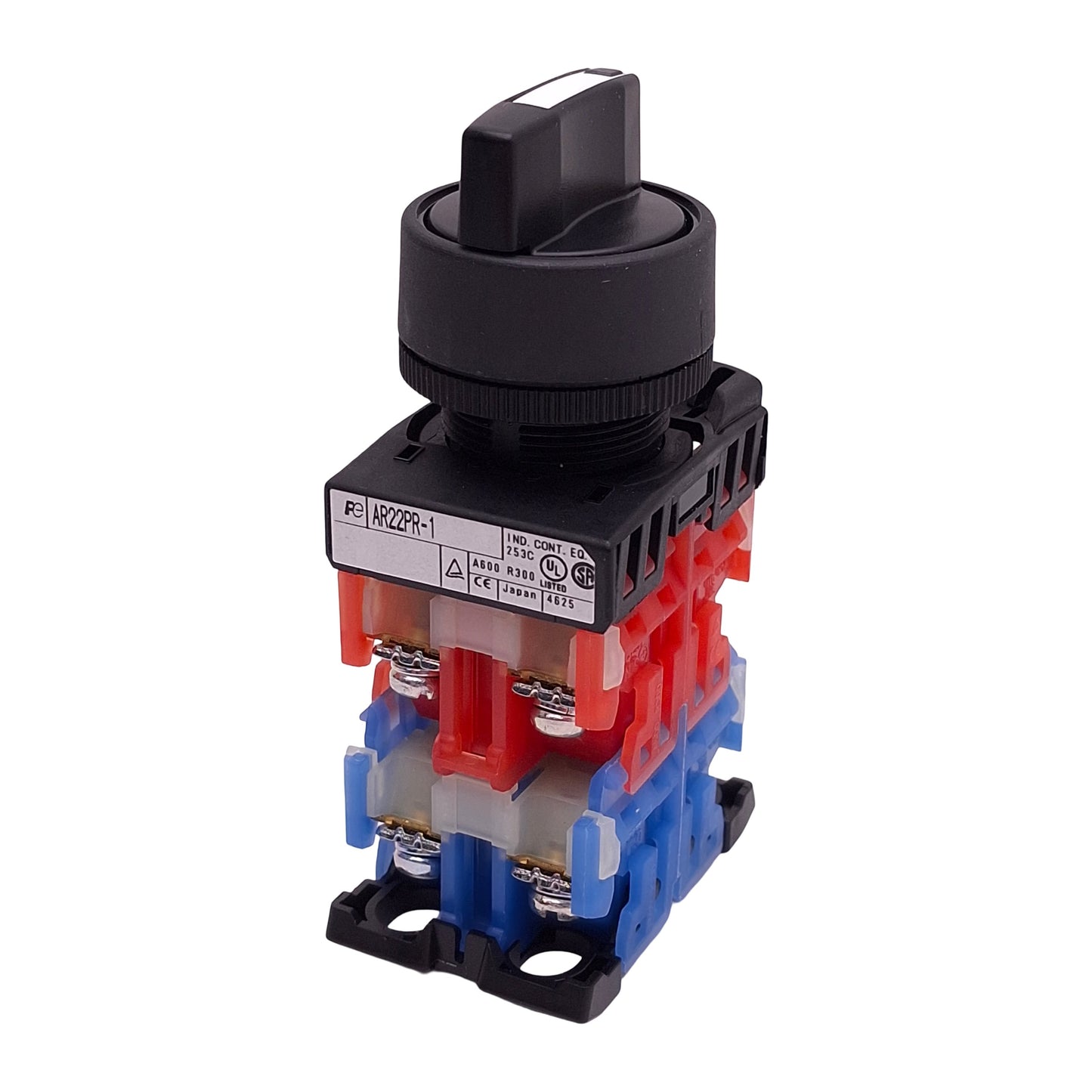 New Fuji Electric AR22PR-122B Selector Switch, 2NO/2NC 600VAC 10A, ø22mm, 3-Position