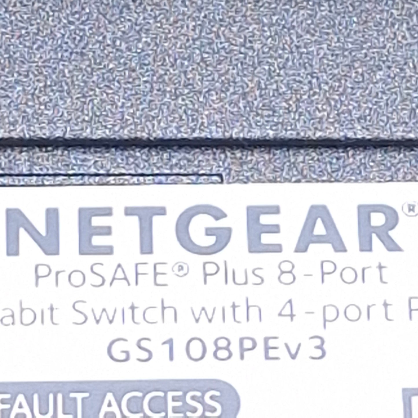 Used Netgear GS108PE Gigabit Ethernet Switch 4 PoE Ports, RJ-45 Connectors, 48VDC